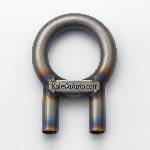 titanium exhaust o pipe, dual inlet, no outlet