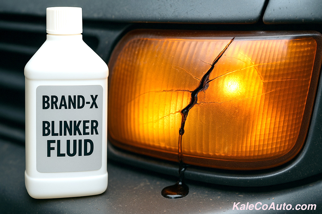 yuck, brand X blinker fluid! Not the best!